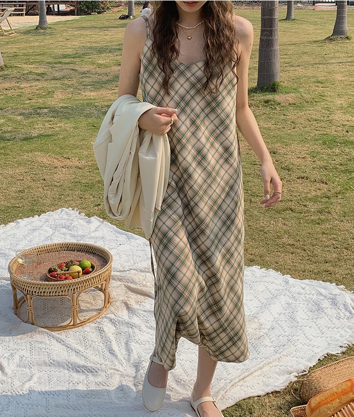 格子吊带YABO.COM